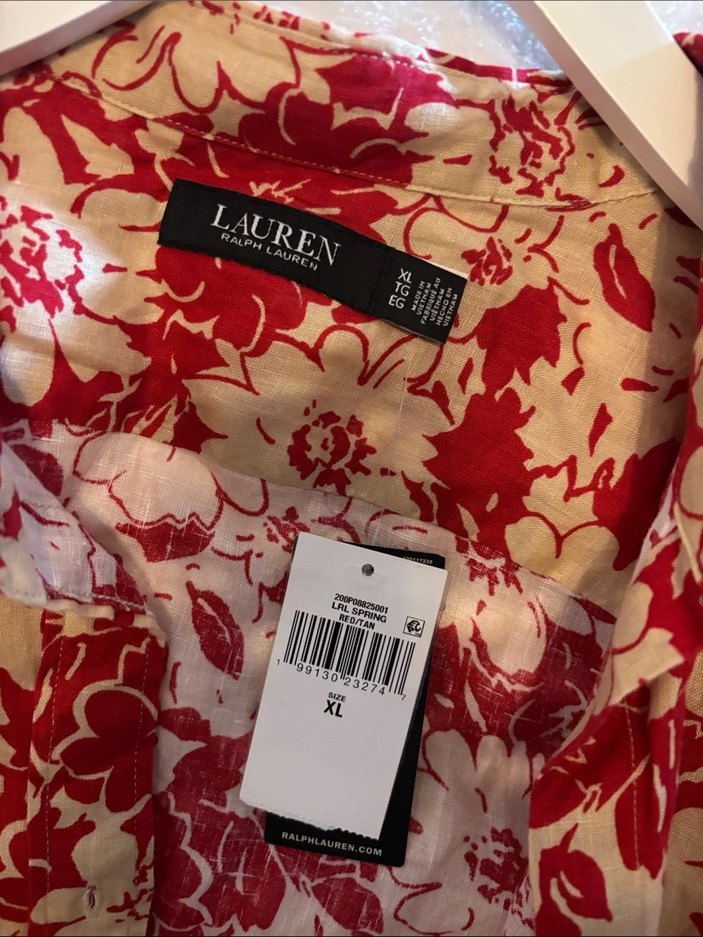 Lauren Ralph Lauren XL NWT Hawaiian button up NWT